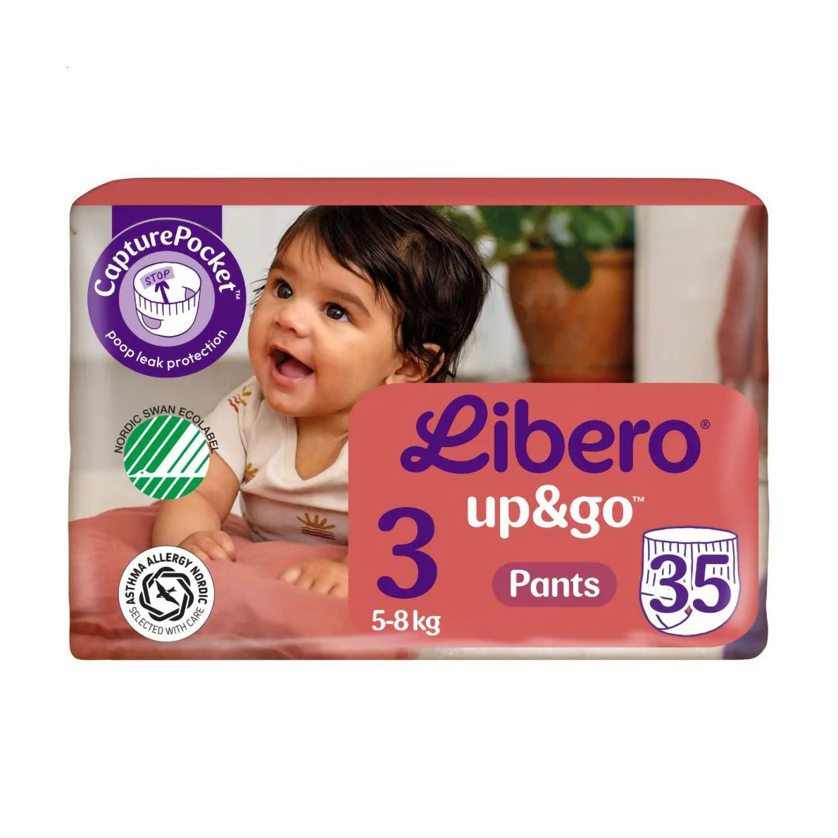 Підгузки Libero Up &amp; Go розмір 3 (5-8 кг), 35 шт