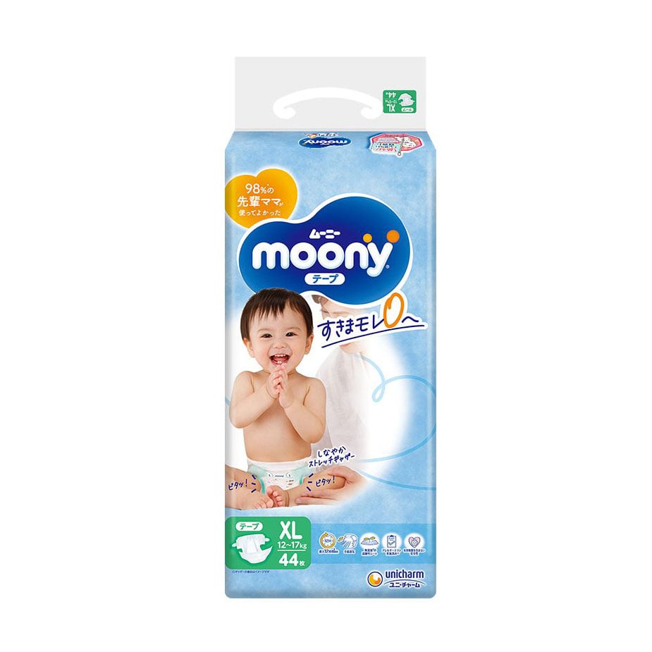 Підгузки Moony розмір XL (12-17 кг), 44 шт