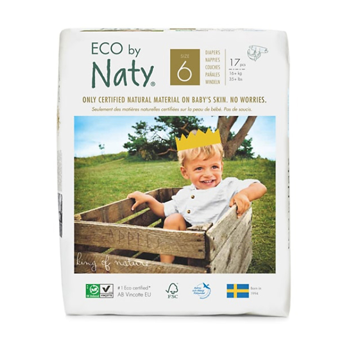 Підгузки органічні ECO by Naty, розмір 6 (від 16 кг), 17 шт