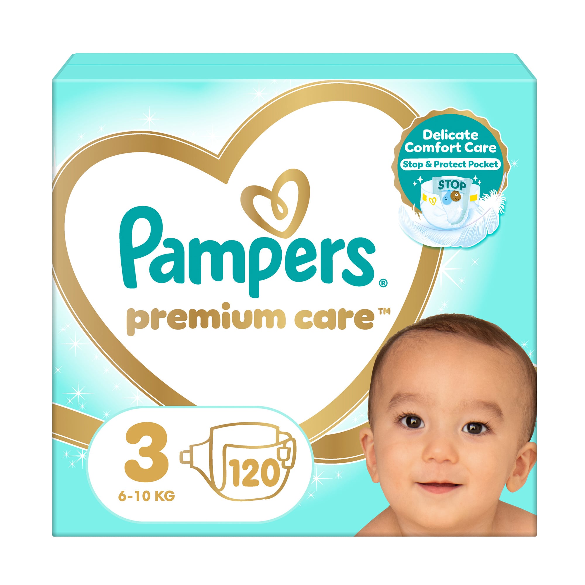 Підгузки Pampers Premium Care розмір 3 (6-10 кг), 120 шт