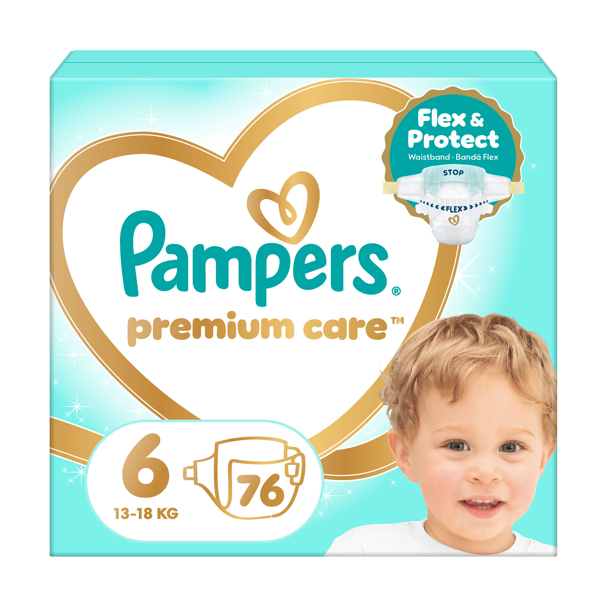 Підгузки Pampers Premium Care розмір 6 (13-18 кг), 76 шт