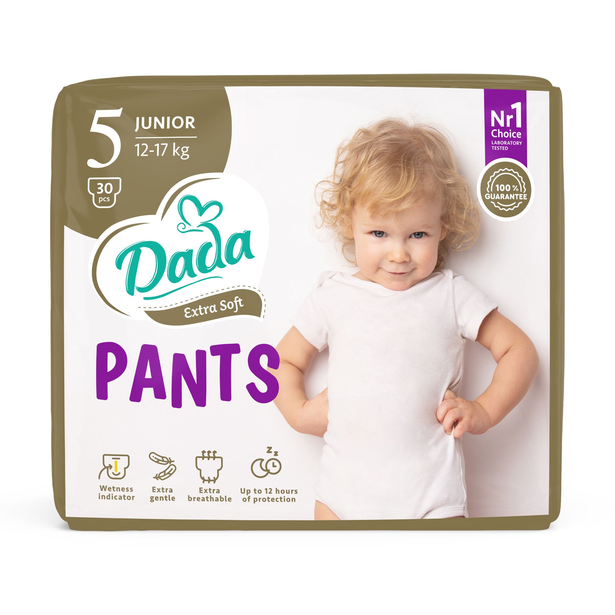 Підгузки-трусики Dada Extra Soft Junior розмір 5 (12-17 кг), 30 шт