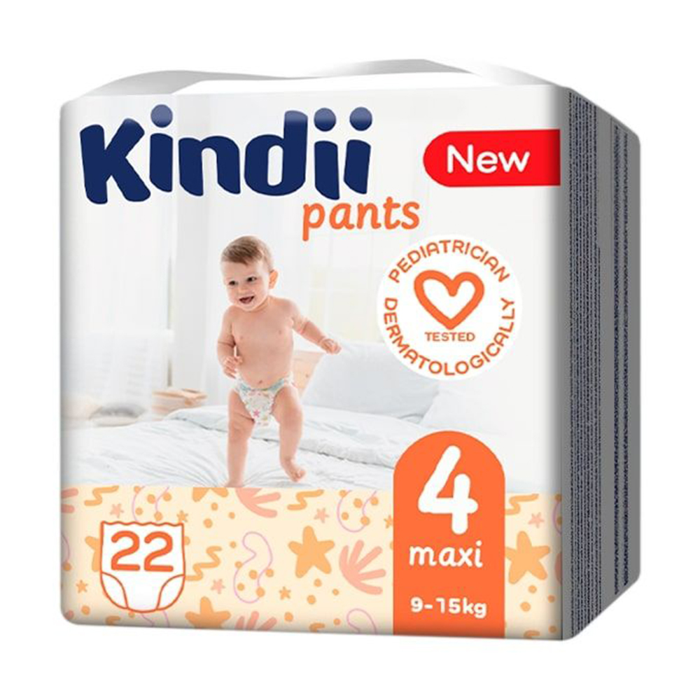 Підгузки-трусики Kindii Pants розмір 4 Maxi (9-15 кг), 22 шт
