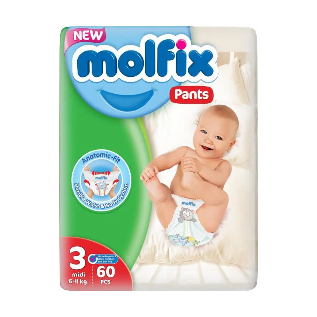 Підгузки-трусики Molfix Jumbo розмір 3 (6-11 кг), 60 шт