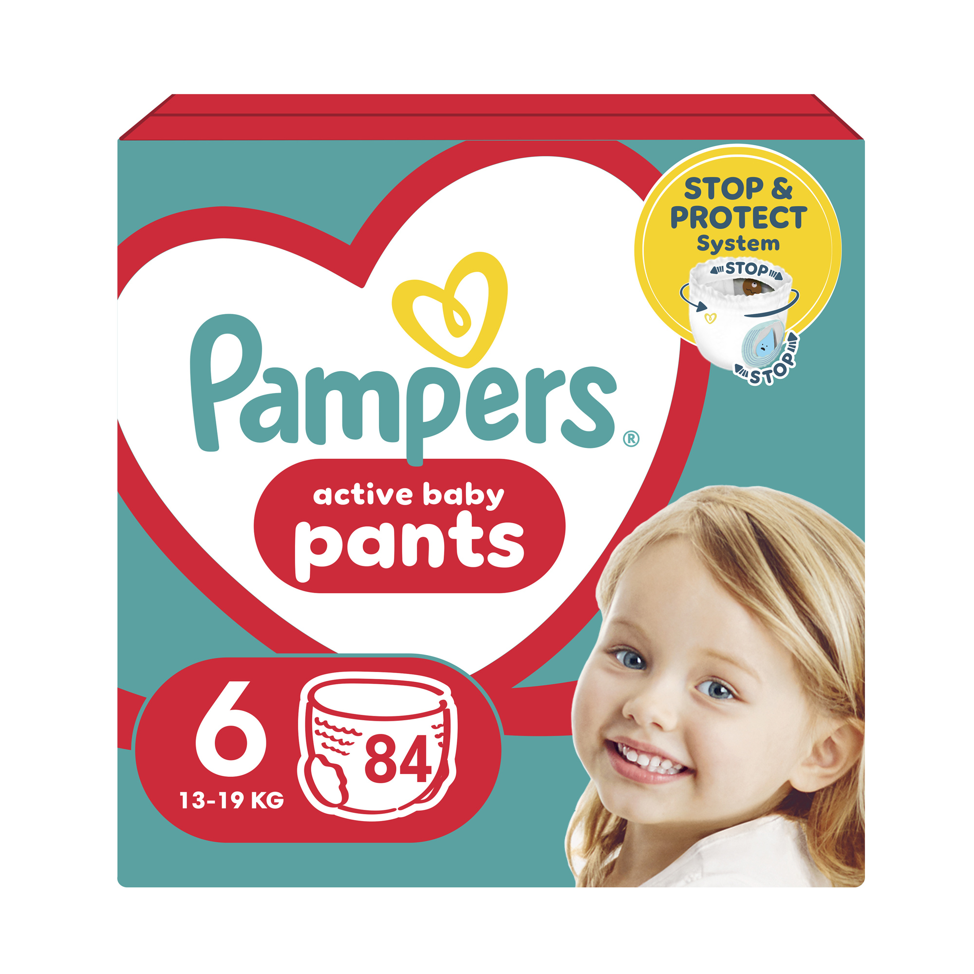 Підгузки-трусики Pampers Active Baby Pants розмір 6 (13-19 кг), 84 шт