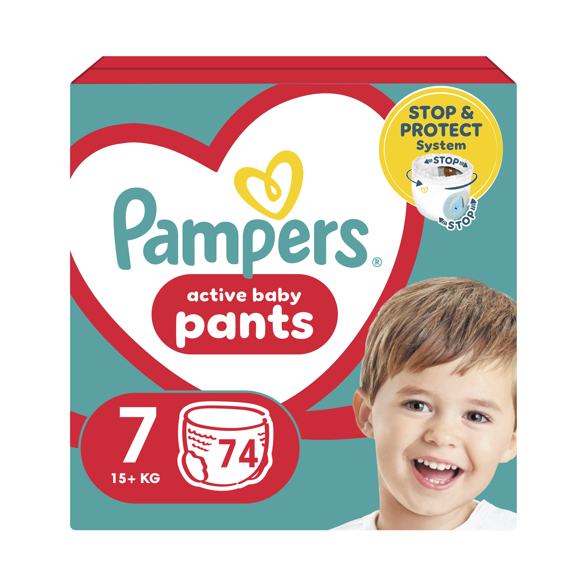 Підгузки-трусики Pampers Active Baby Pants розмір 7 (15+ кг), 74 шт