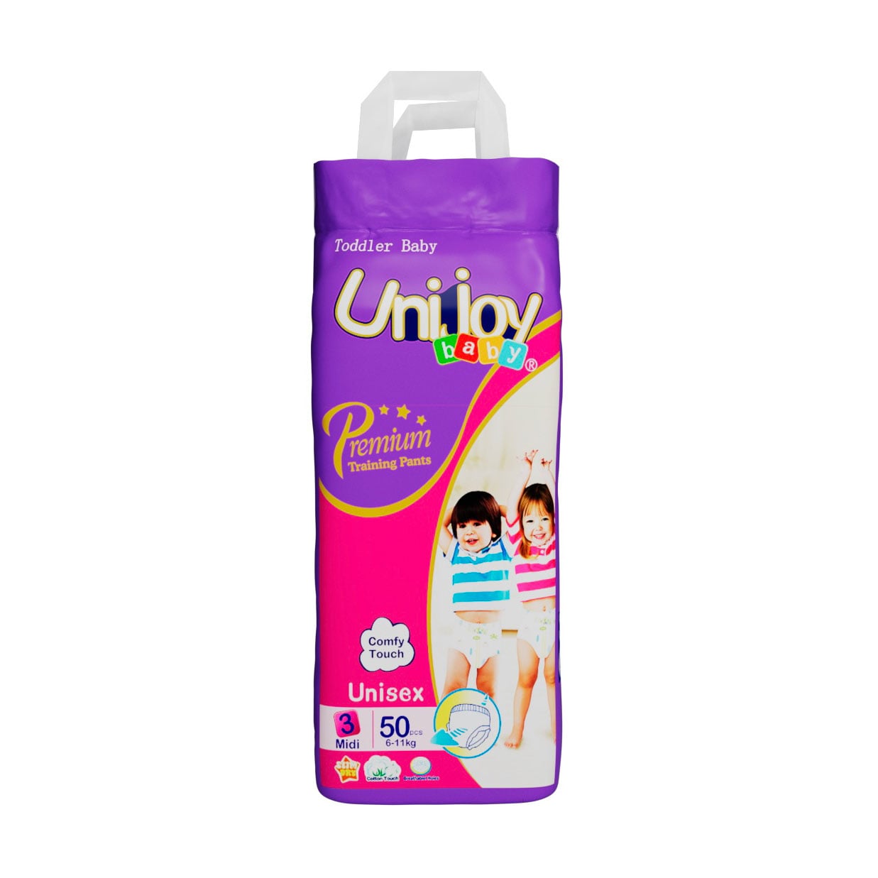 Підгузки-трусики Unijoy Premium розмір М (6-11 кг), 50 шт