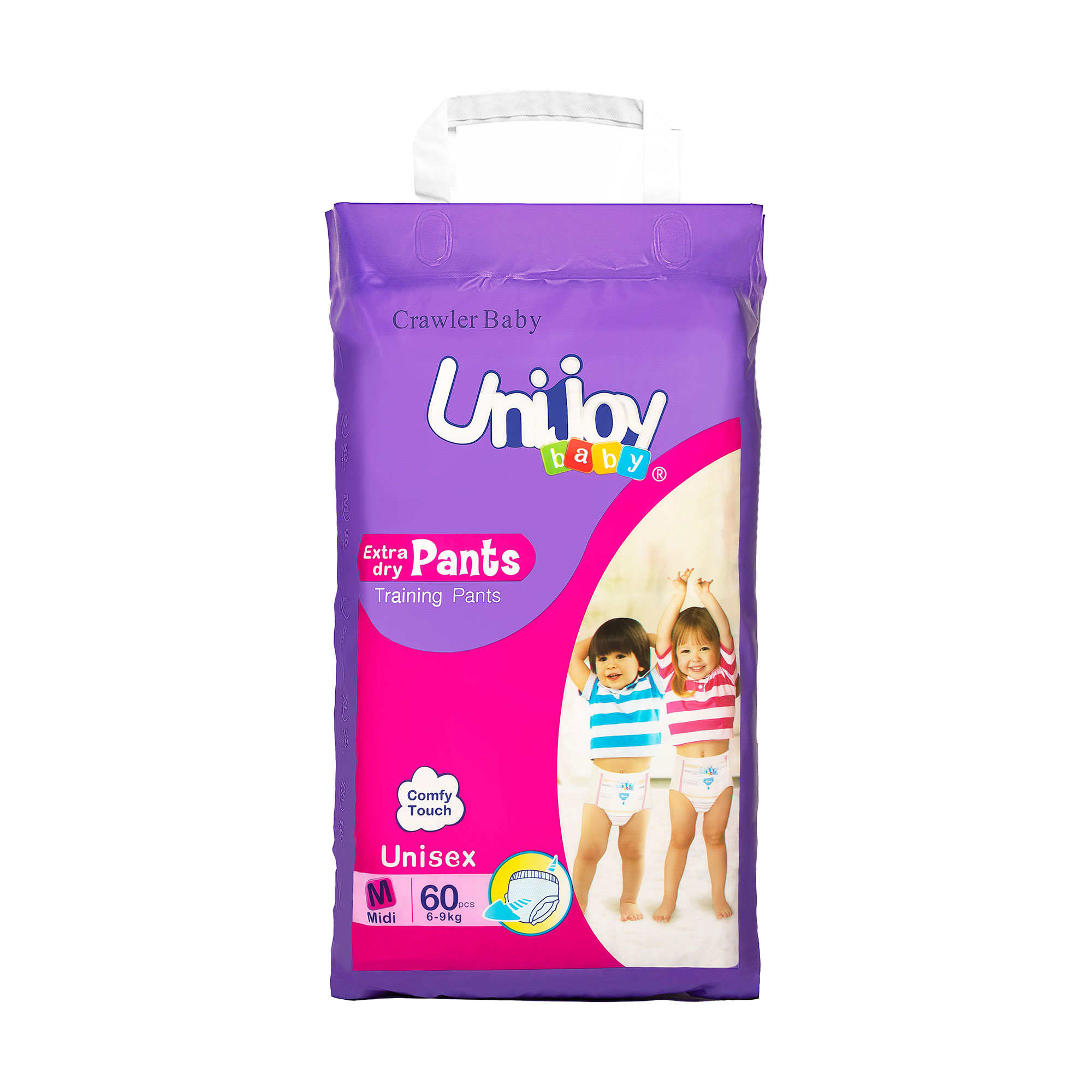 Підгузки-трусики Unijoy Training розмір М (6-9 кг), 60 шт