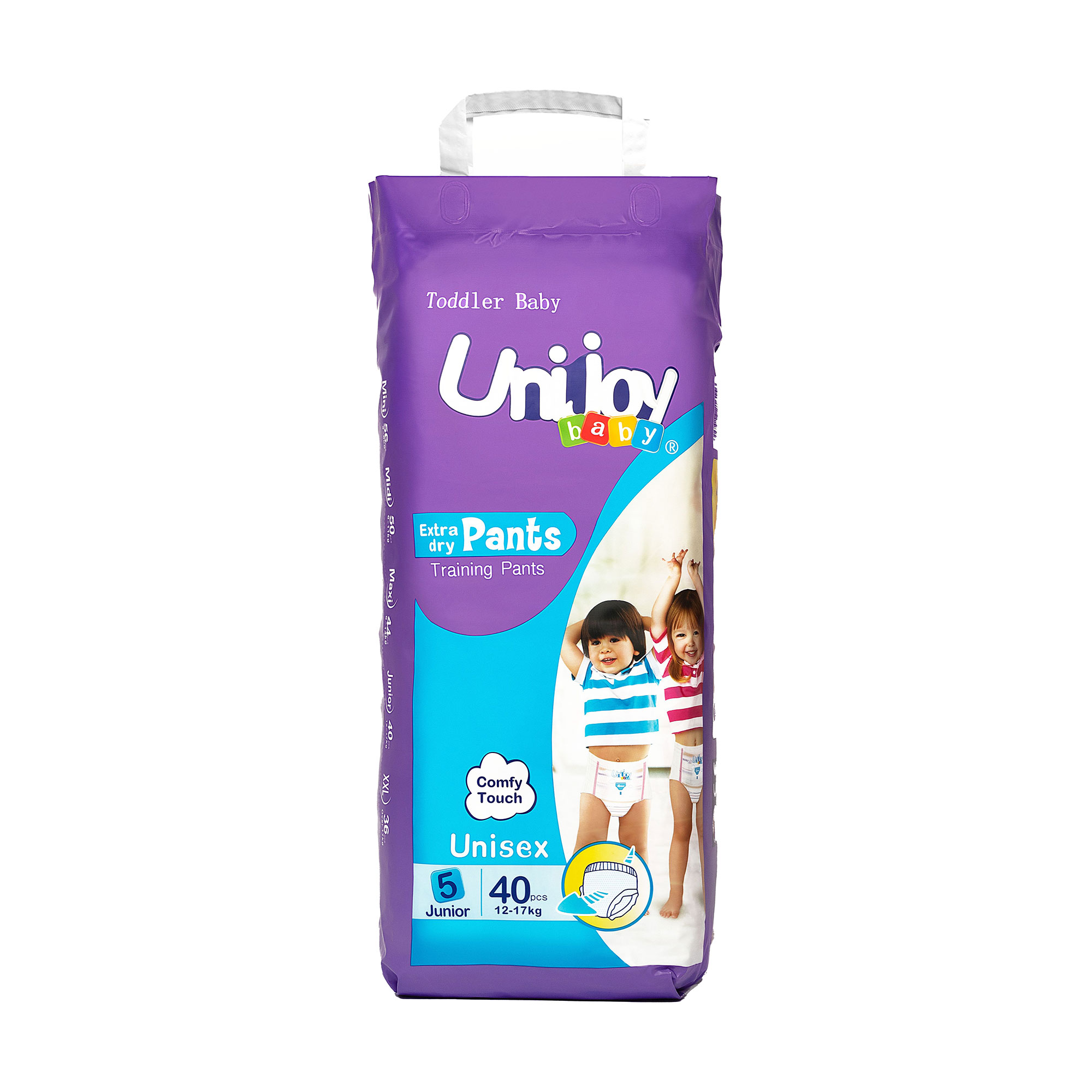 Підгузки-трусики Unijoy Training розмір XL (12-17 кг), 40 шт