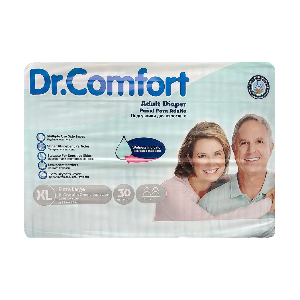 Підгузники для дорослих Dr Comfort Extra Large 120-170 см, 30 шт