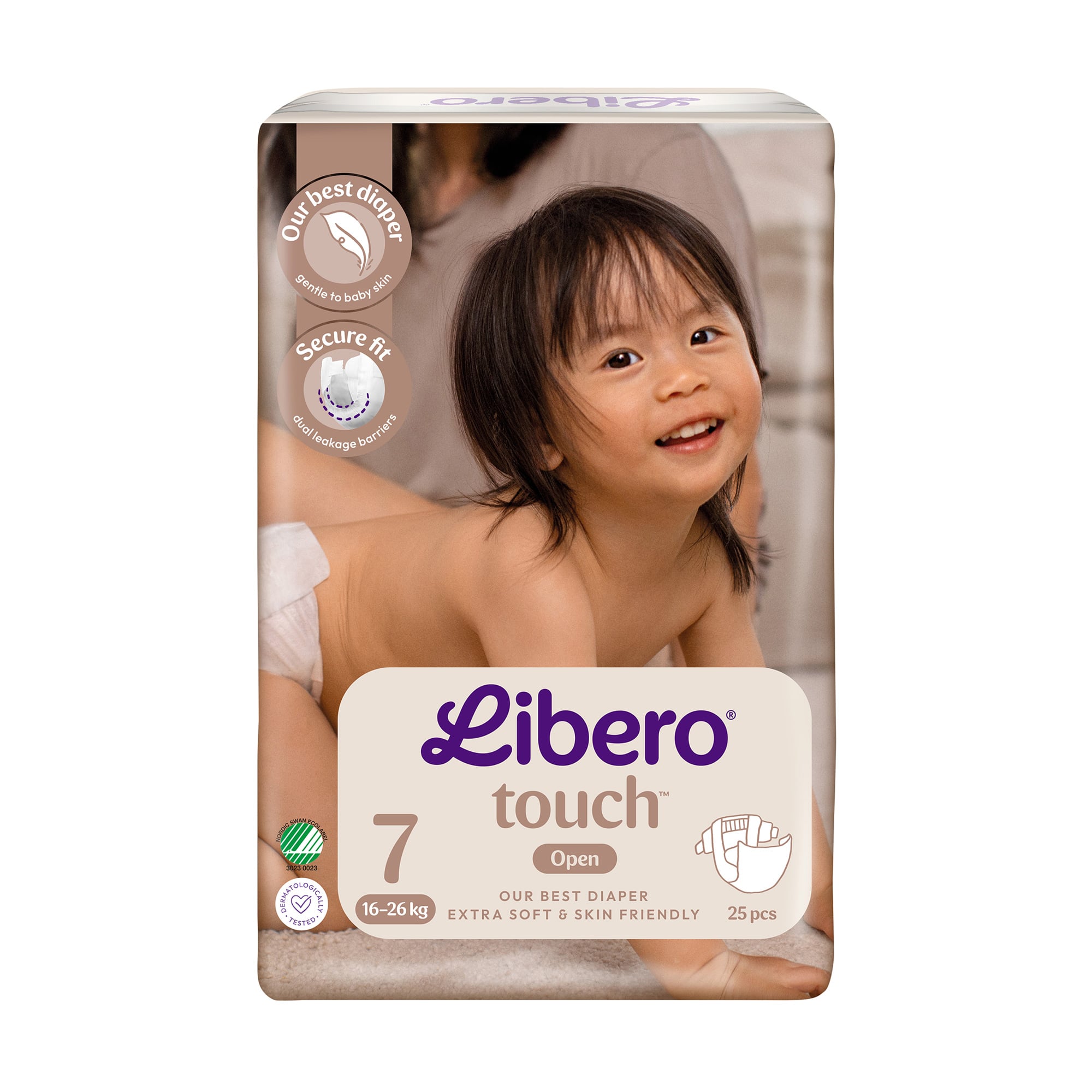 Підгузники Libero Touch розмір 7 (16-26 кг), 25 шт