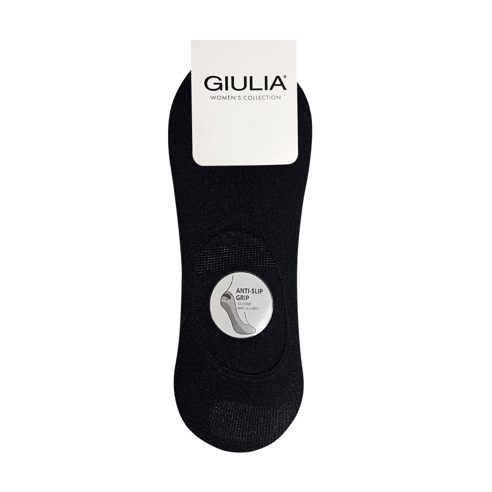 Підслідники жіночі Giulia WF1 Classic з силіконом, низькі, чорні, розмір 36-40