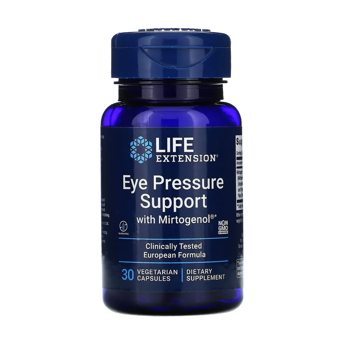 Підтримка внутрішньоочного тиску з миртогенолом Life Extension Eye Pressure Support with Mirtogenol, 30 вегетаріанських капсул
