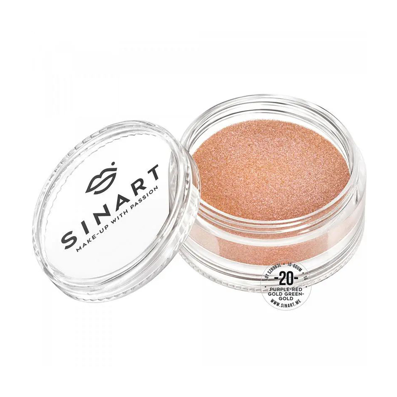 Пігмент для повік Sinart Make-Up With Passion, 20 Purple-Red Gold Green-Gold, 1 г