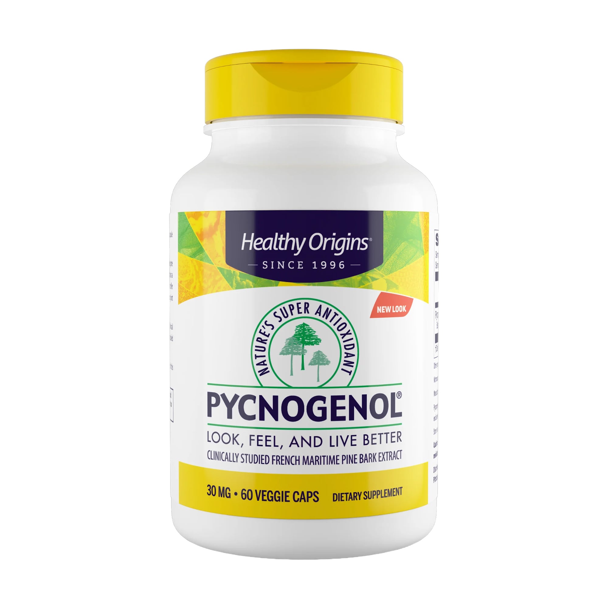 Пікногенол Healthy Origins Pycnogenol, 30 мг, 60 вегетаріанських капсул