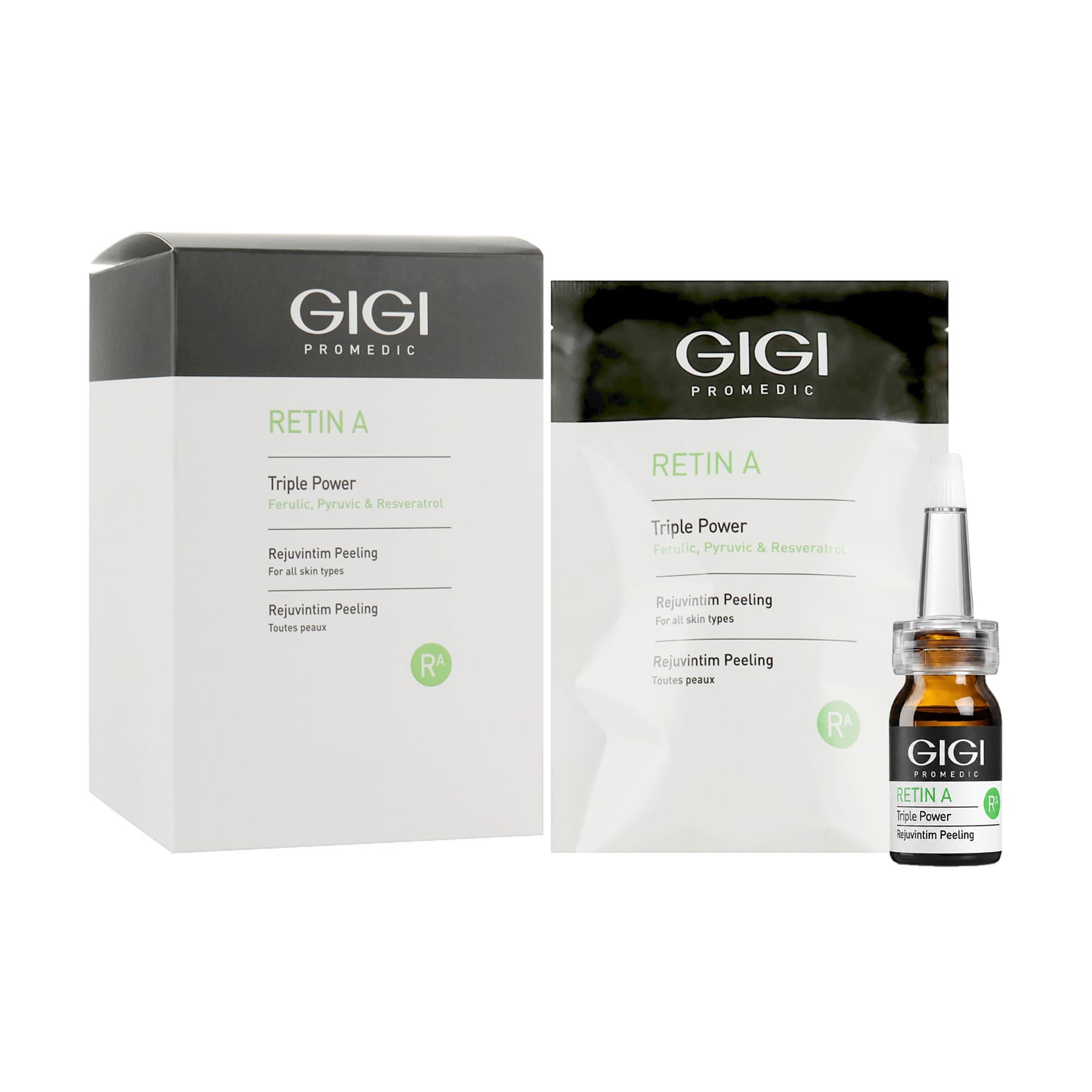 Пілінг для інтимних зон Gigi Retin A Triple Power Rejuvintim Peeling, 5*5 мл