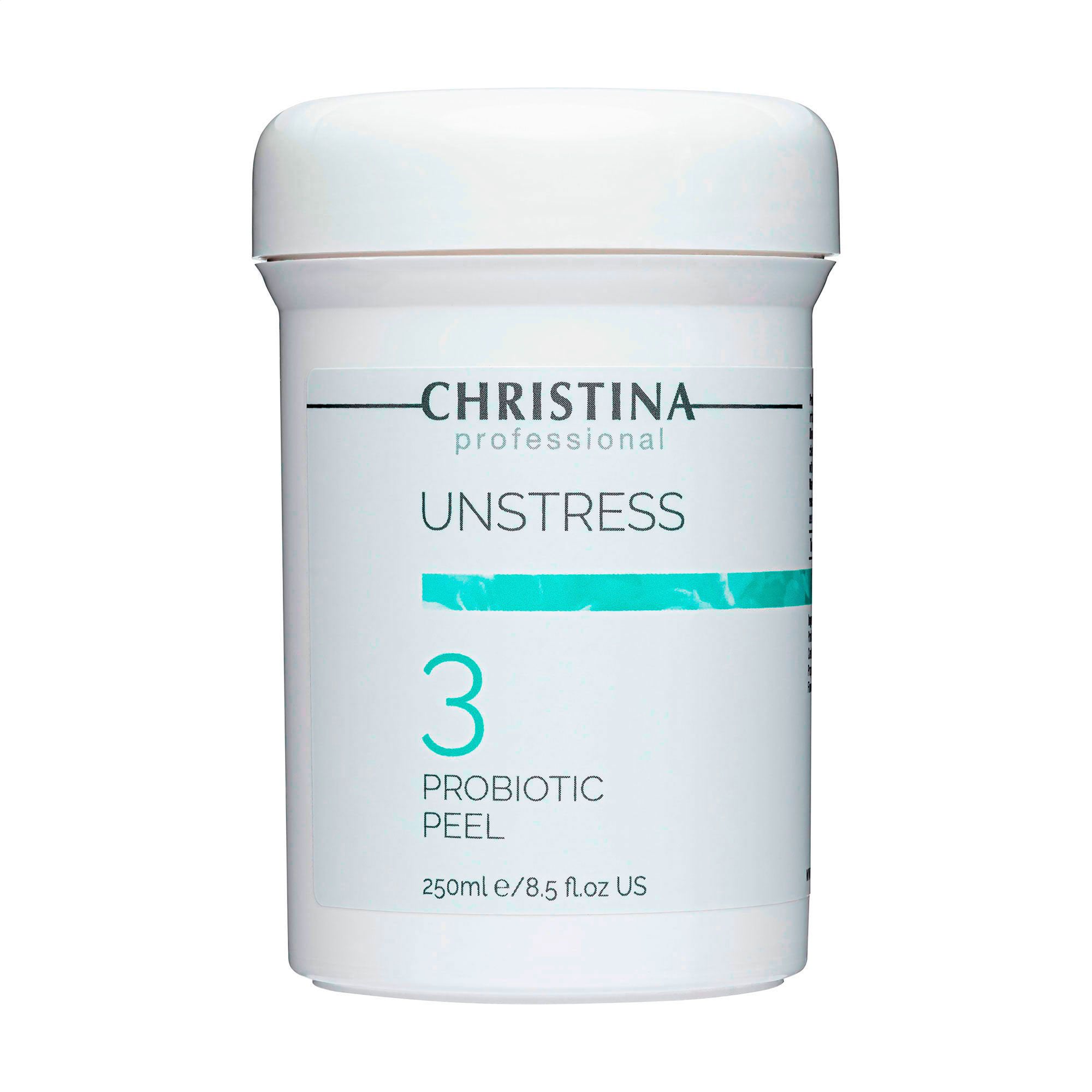 Пілінг для обличчя Christina Unstress 3 ProBiotic Peel з пробіотичною дією, 250 мл