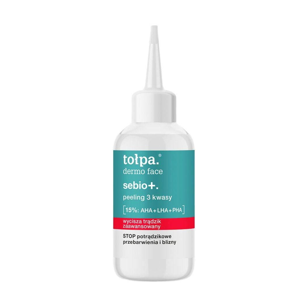 Пілінг для обличчя Tolpa Dermo Face Sebio+ Peeling з кислотами AHA, PHA та LHA, 50 мл