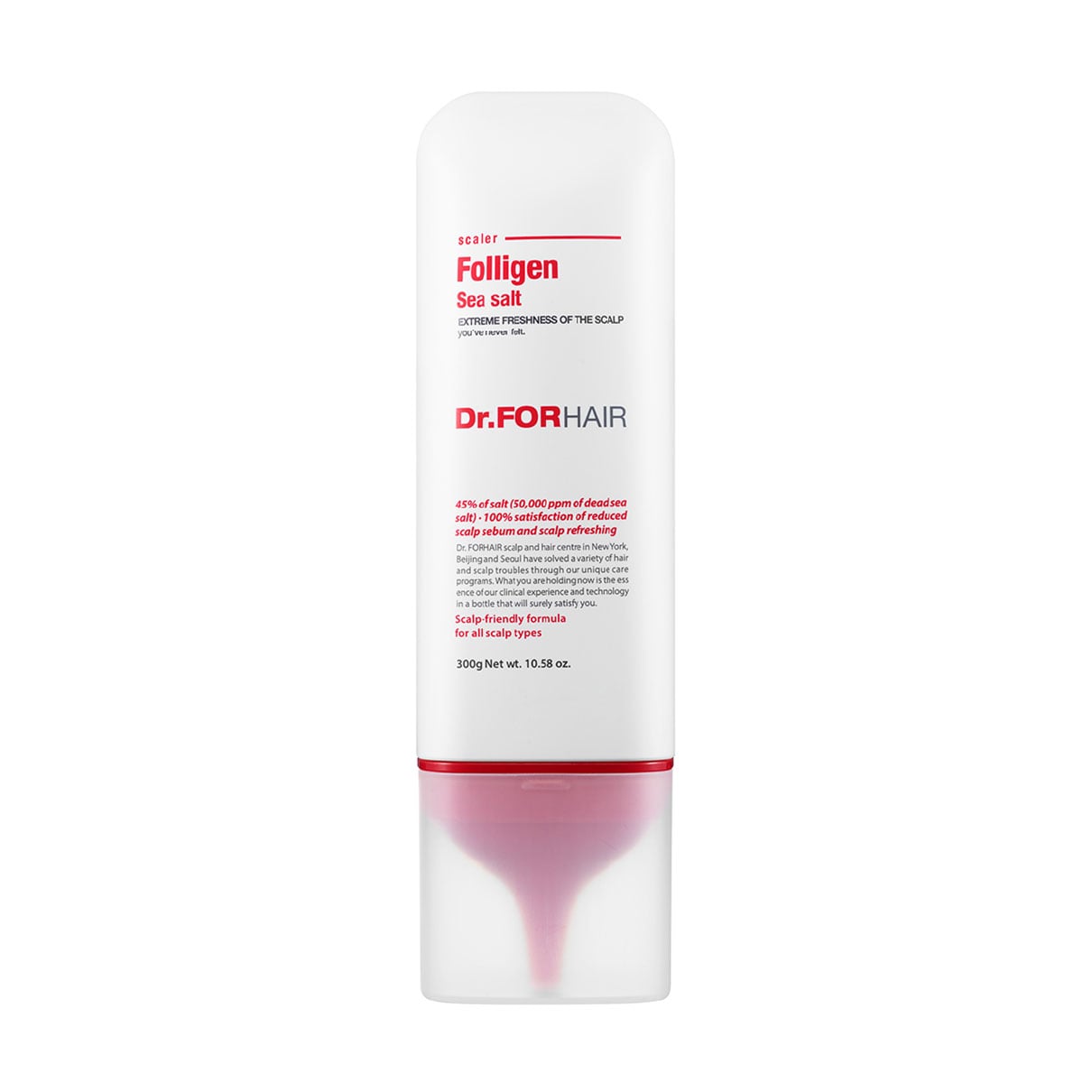 Пілінг для шкіри голови Dr.FORHAIR Folligen Sea Salt Scaler з частинками солі Мертвого моря, 300 г