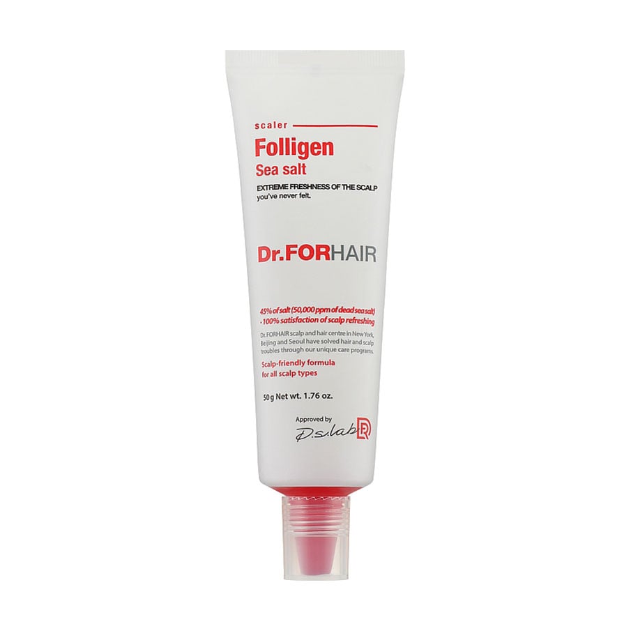 Пілінг для шкіри голови Dr.FORHAIR Folligen Sea Salt Scaler з частинками солі Мертвого моря, 50 г