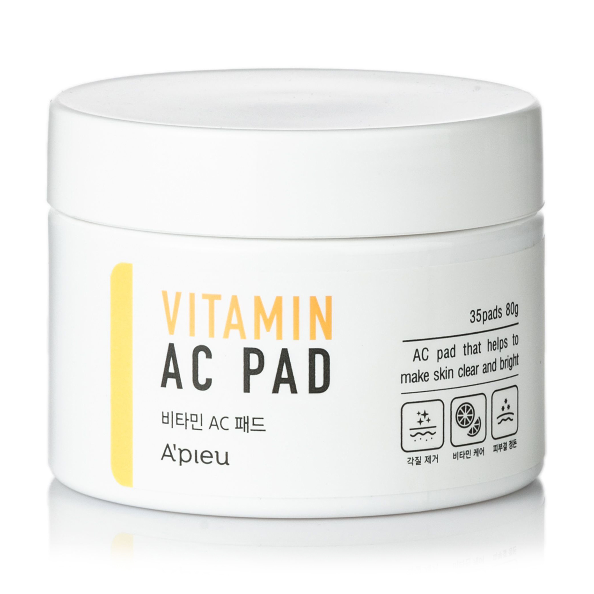 Пілінг-диски для очищення шкіри обличчя A'pieu Vitamin AC Pad, 35 шт
