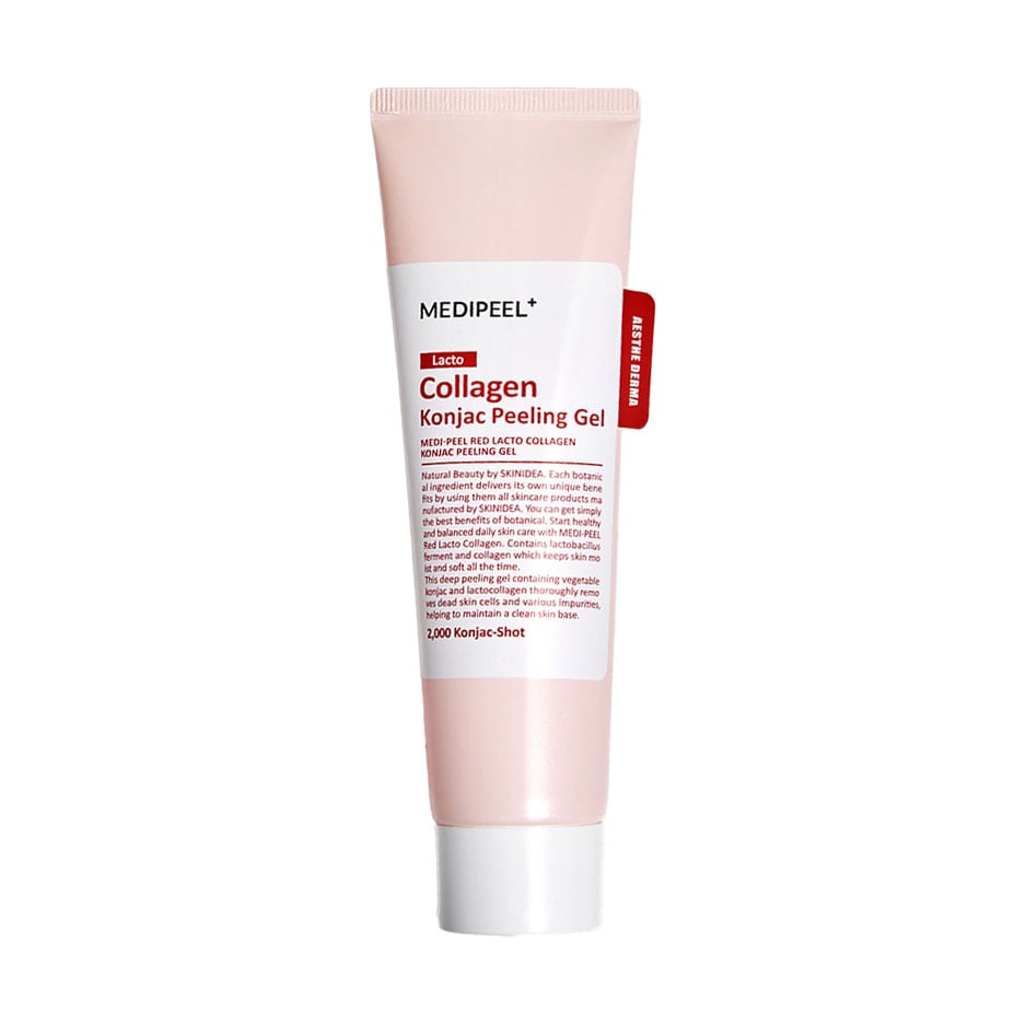 Пілінг-гель для обличчя Medi-Peel Red Lacto Collagen Konjac Peeling Gel з колагеном та лактобактеріями, 95 мл