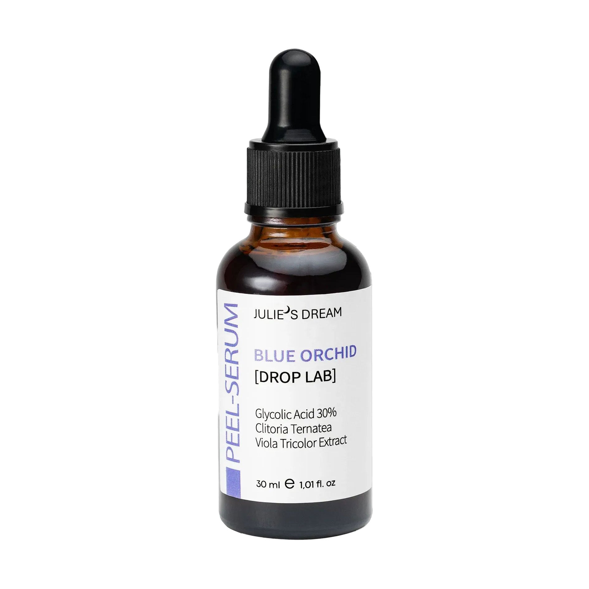 Пілінг-сироватка для обличчя Julie's Dream Drop Lab Blue Orchid Peel-Serum Відлущення та рівний тон, 30 мл