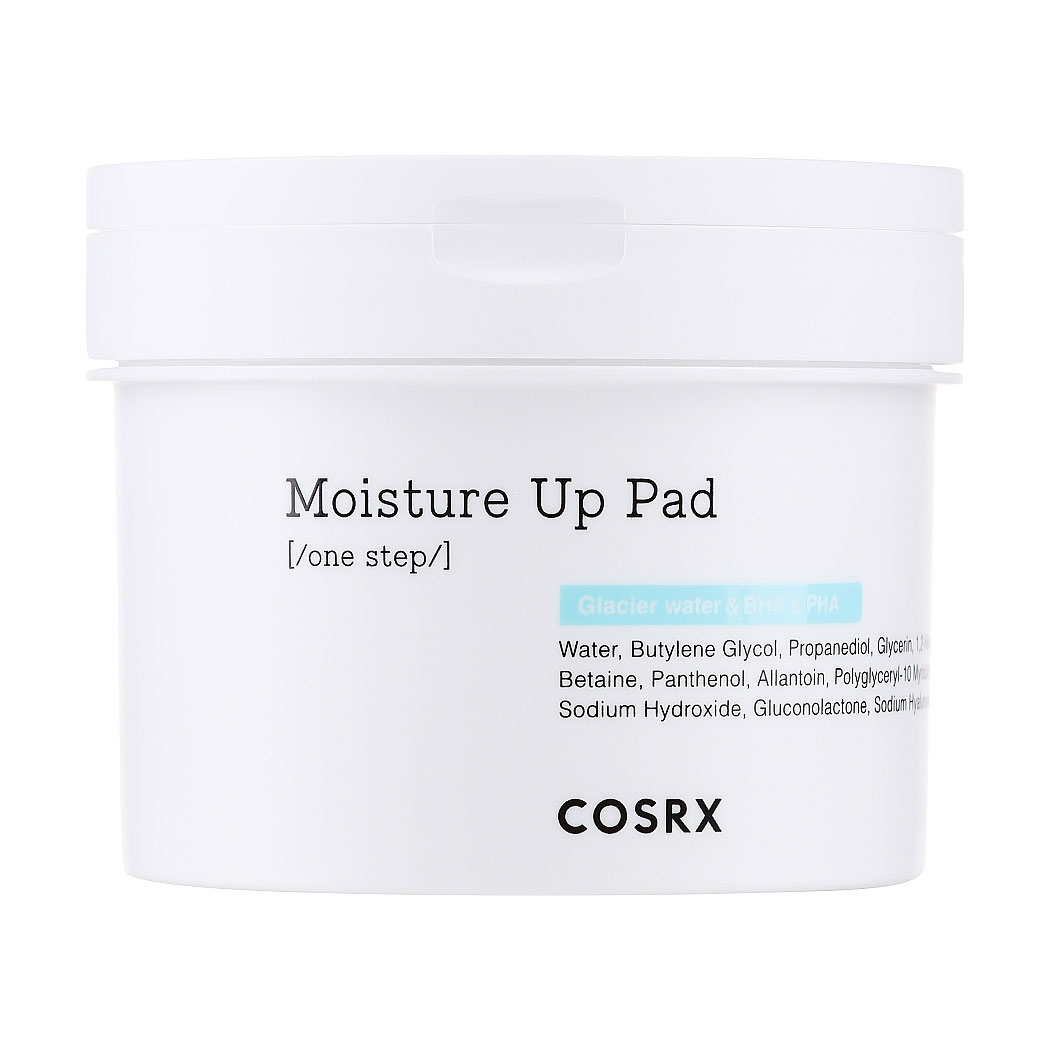 Пілінгові диски для очищення обличчя COSRX One Step Moisture Up Pads Одноетапне зволоження, 70 шт