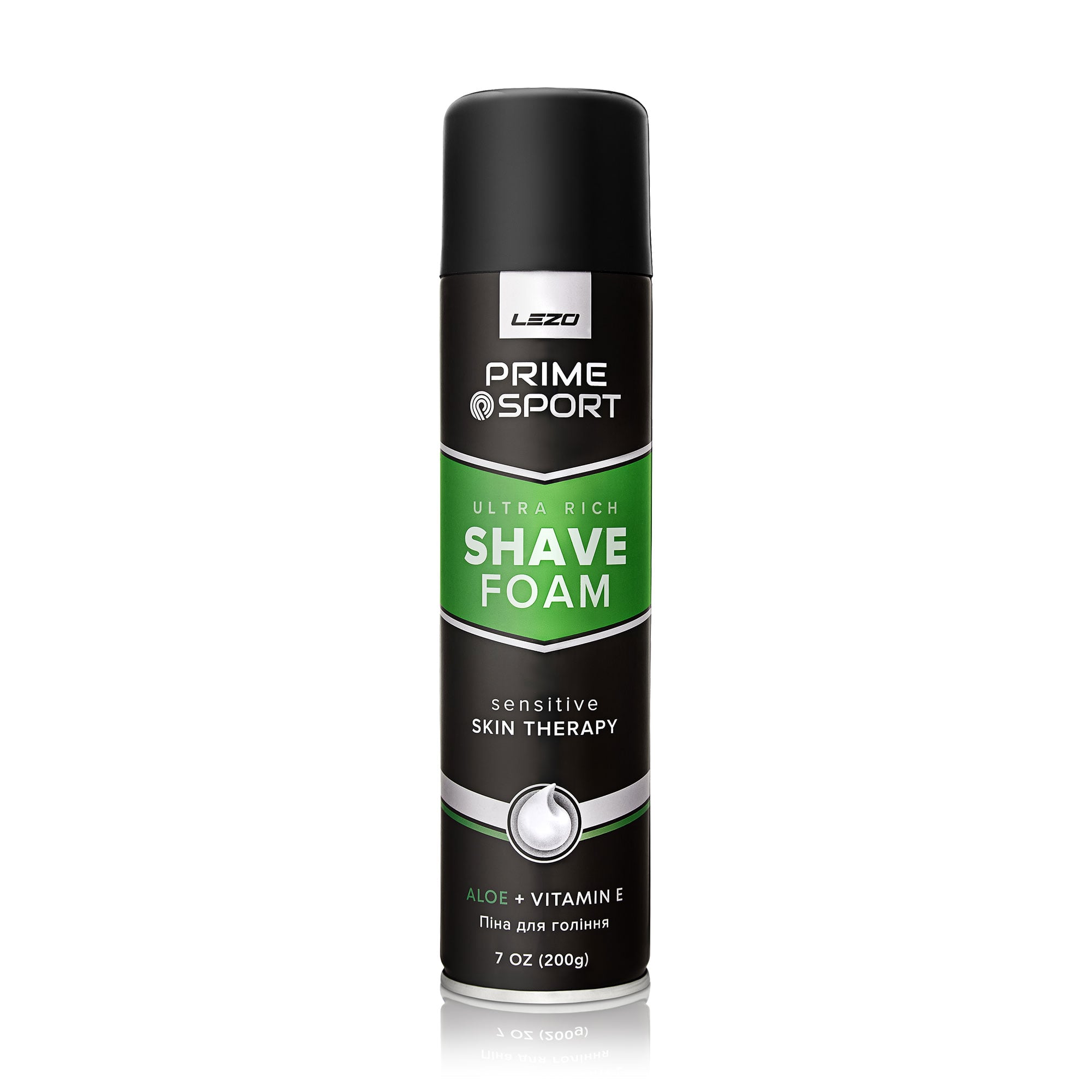 Піна для гоління LEZO Prime Sport For Men для чутливої шкіри, 200 г