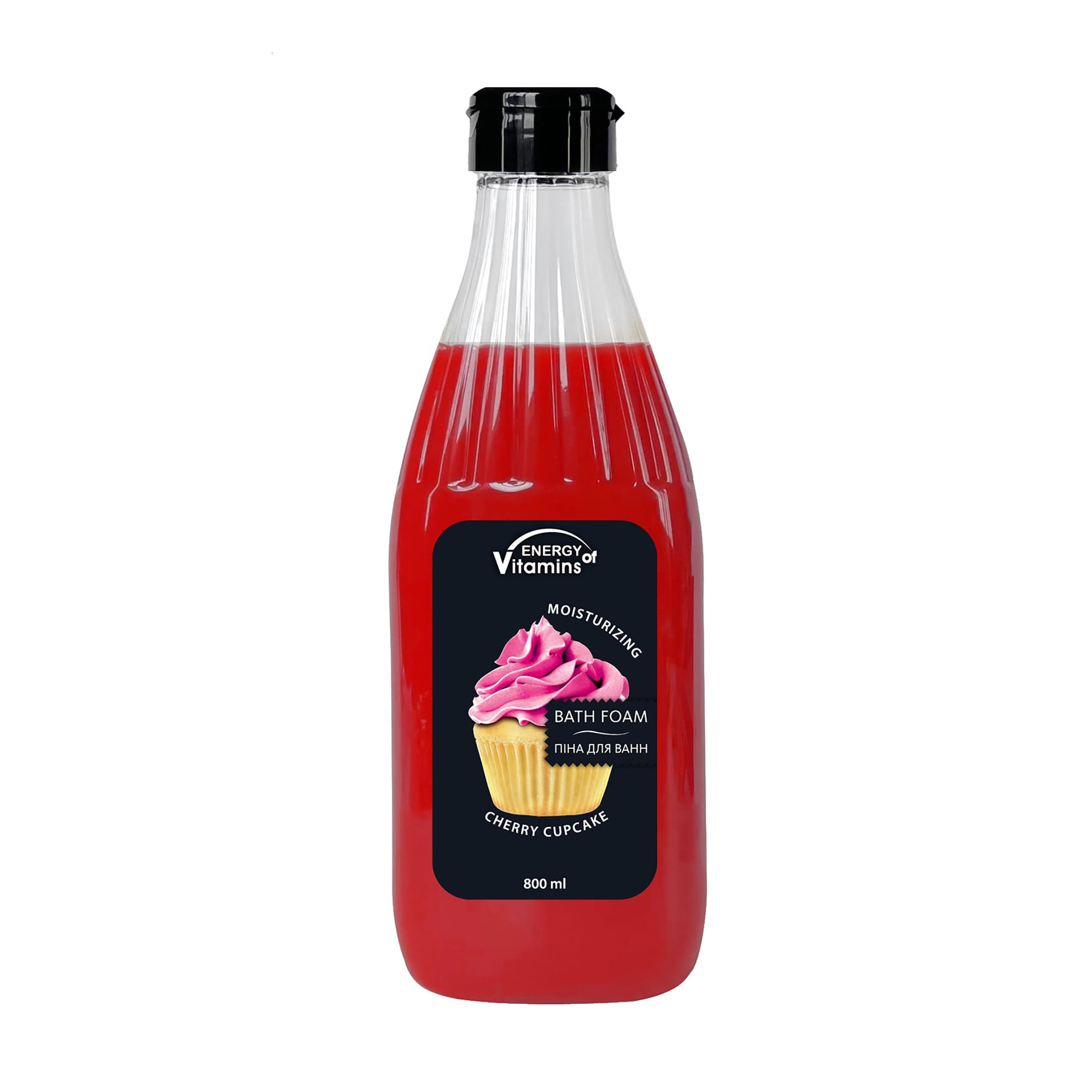 Піна для ванн ENERGY of Vitamins Cherry Cupcake, 800 мл