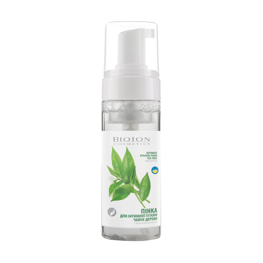 Пінка для інтимної гігієни Bioton Cosmetics Intimate Hygiene Foam з олією чайного дерева, 150 мл