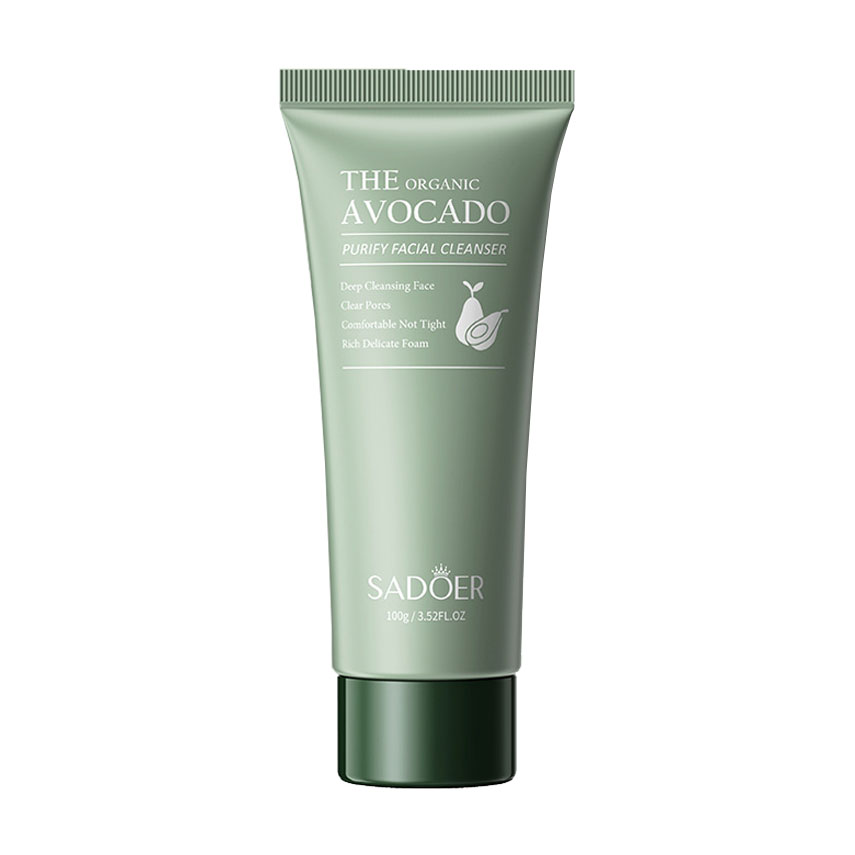 Пінка для обличчя Sadoer The Organic Avocado Purify Facial Cleanser з авокадо, 100 г