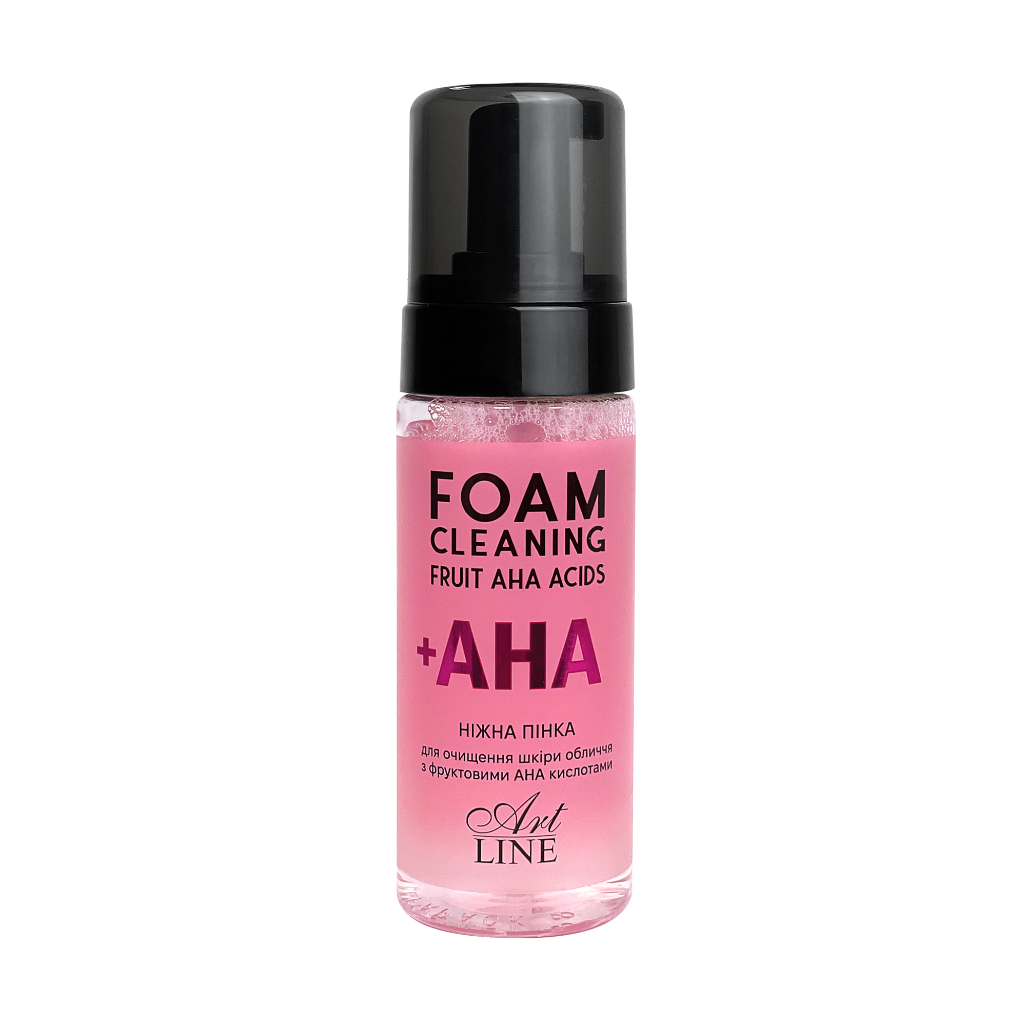 Пінка для очищення шкіри обличчя Art Line Foam Cleaning Fruit AHA Acids з фруктовими АНА кислотами, 150 мл