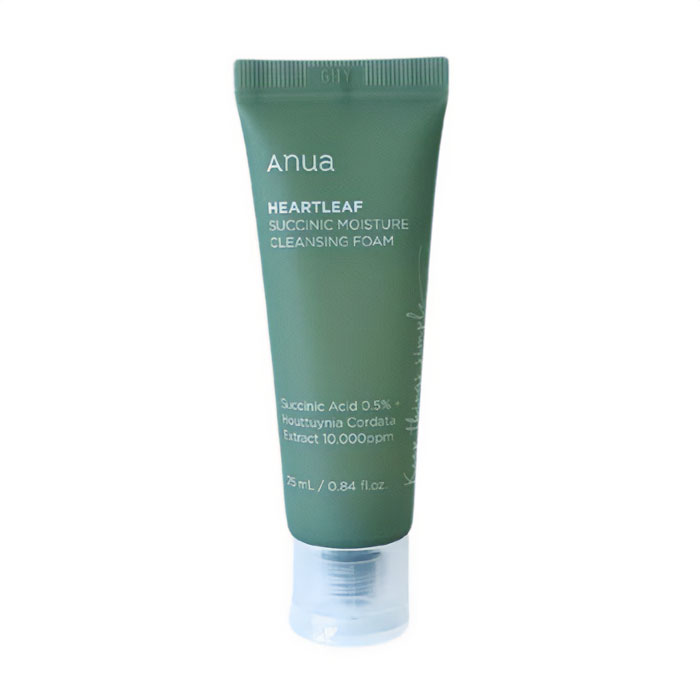 Пінка для вмивання Anua Heartleaf Succinic Moisture Cleansing Foam, 25 мл