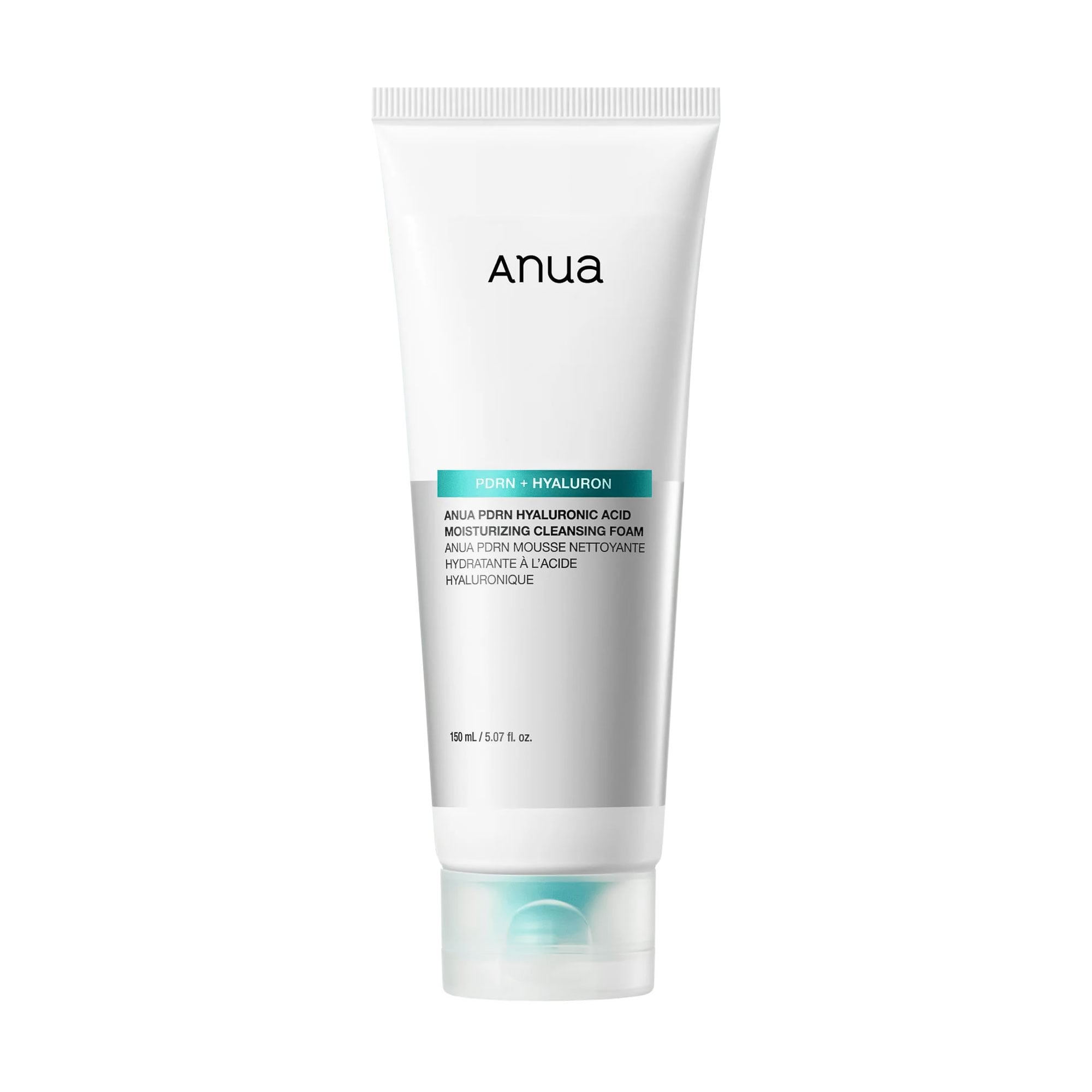 Пінка для вмивання Anua PDRN Hyaluronic Acid Moisturizing Cleansing Foam з полінуклеотидами та гіалуроновою кислотою, 150 мл