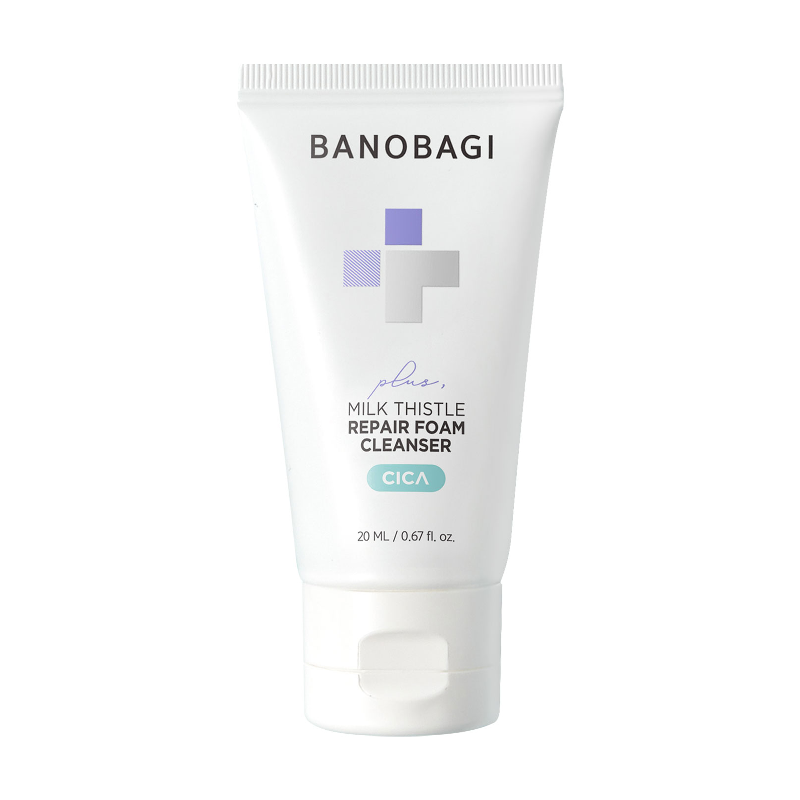 Пінка для вмивання Banobagi Milk Thistle Repair Cica Foam Cleanser Plus, 20 мл