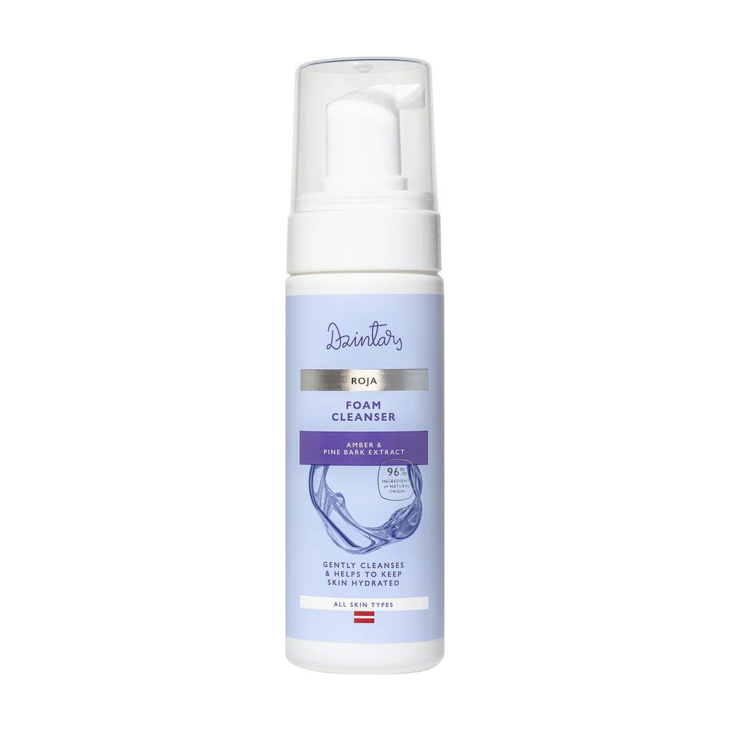 Пінка для вмивання Dzintars Roja Foam Cleanser для всіх типів шкіри, з екстрактами бурштину та соснової кори, 150 мл