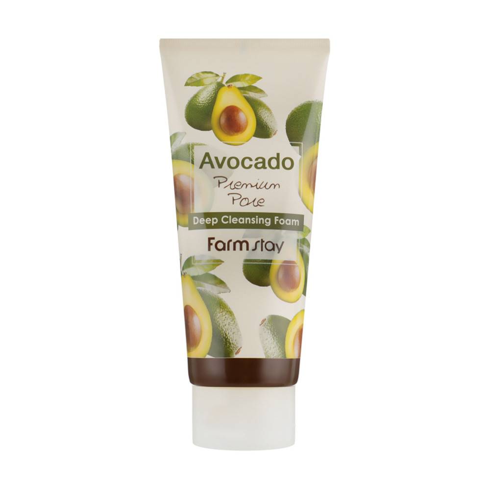 Пінка для вмивання FarmStay Avocado Premium Pore Deep Cleansing Foam з екстрактом авокадо, 180 мл