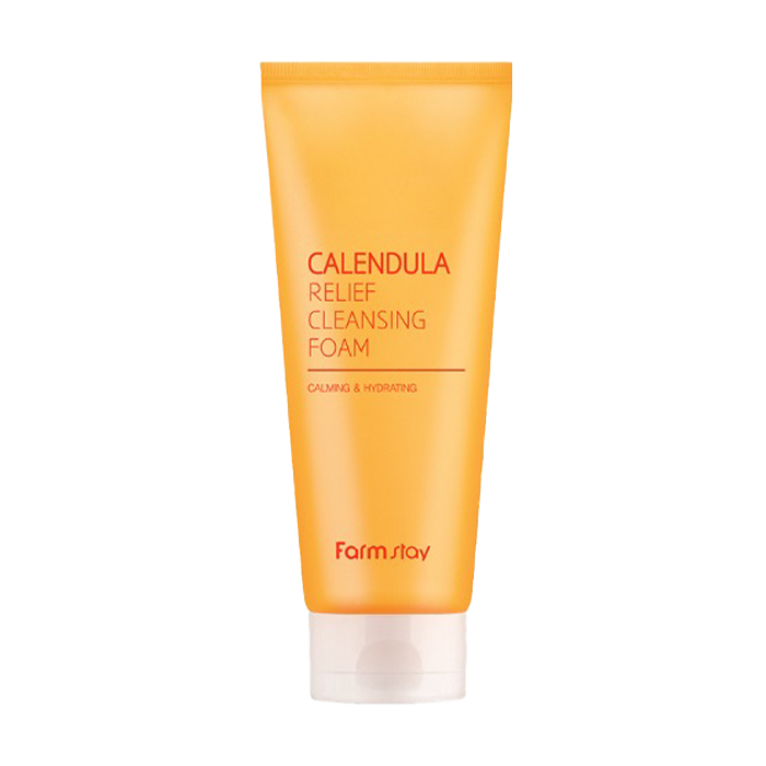 Пінка для вмивання FarmStay Calendula Relief Cleansing Foam з екстрактом календули, 180 мл