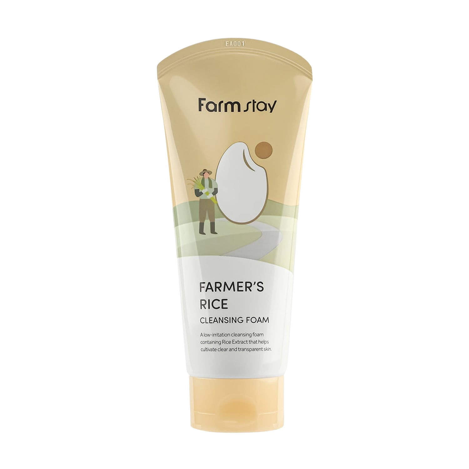 Пінка для вмивання FarmStay Farmer's Rice Cleansing Foam з рисом, 180 мл