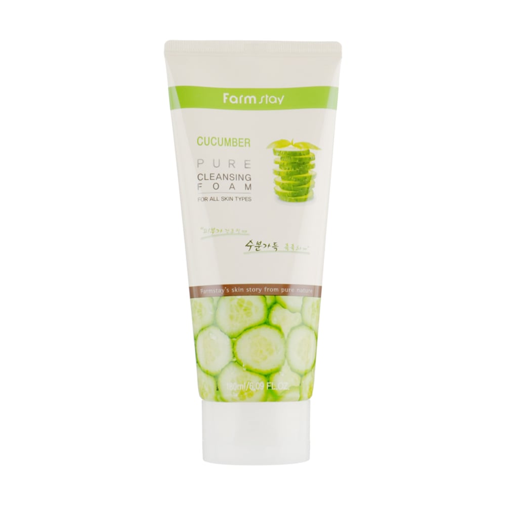 Пінка для вмивання FarmStay Pure Cleansing Foam Cucumber з екстрактом огірка, 180 мл
