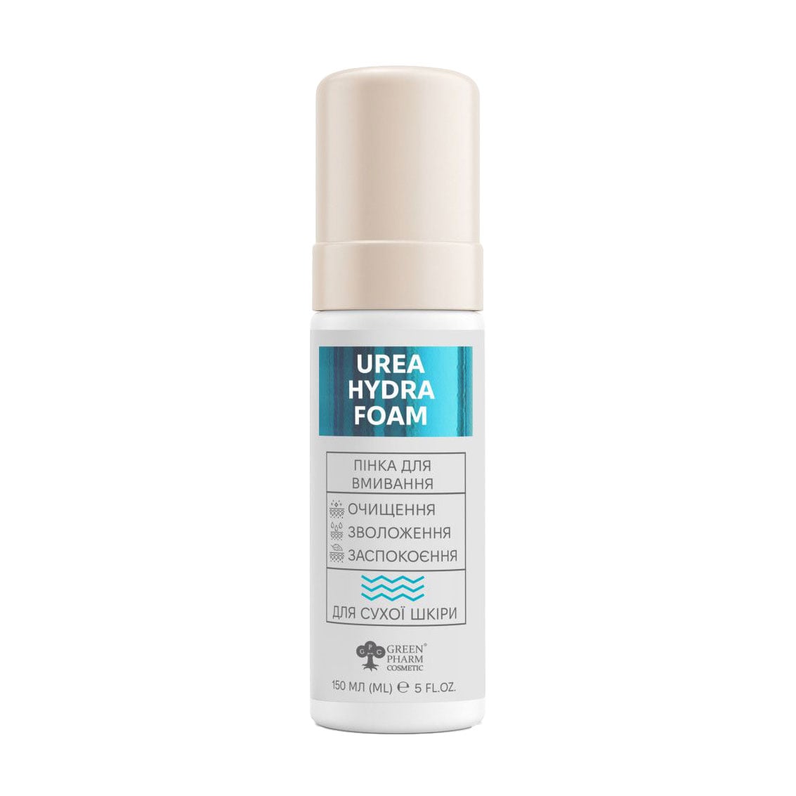 Пінка для вмивання Green Pharm Cosmetic Urea Hydra Foam, 150 мл