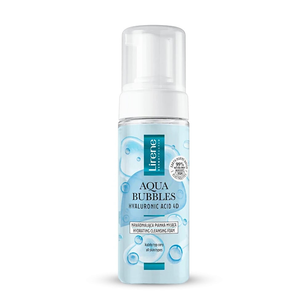 Пінка для вмивання Lirene Aqua Bubbles Hyaluronic Acid 4D, 150 мл