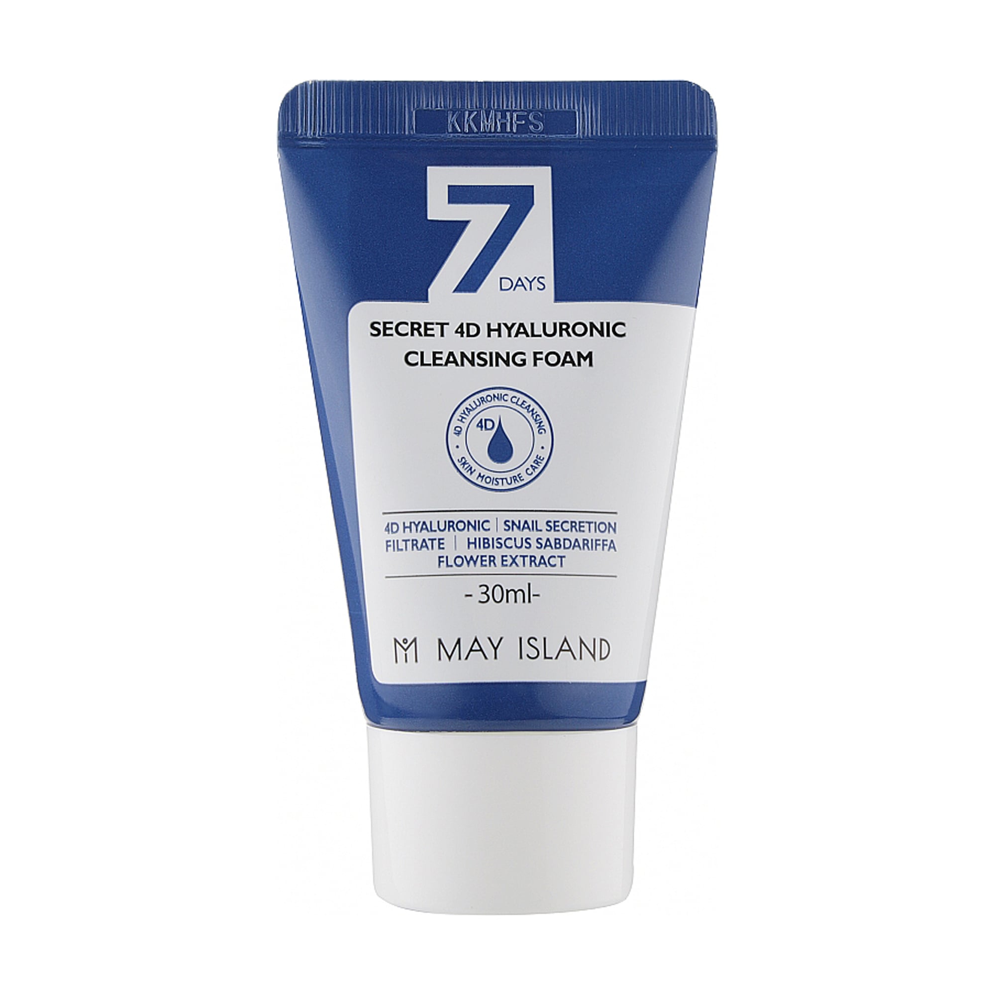 Пінка для вмивання May Island 7 Days Secret 4D Hyaluronic Cleansing Foam, 30 мл (мініатюра)