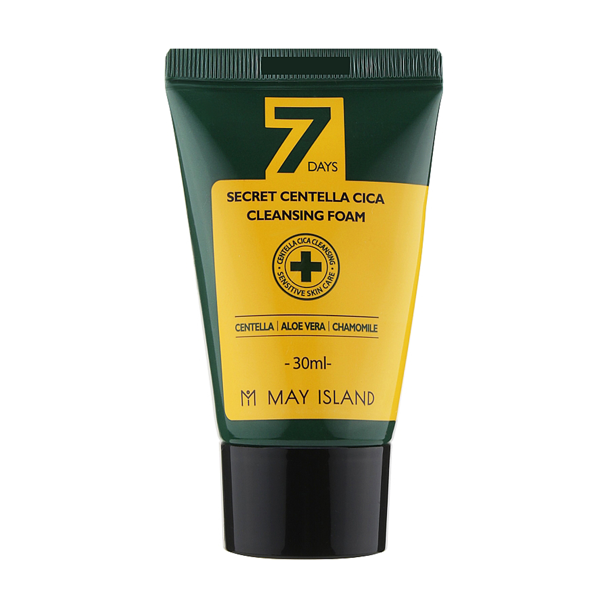 Пінка для вмивання May Island 7 Days Secret Centella Cica Cleansing Foam, 30 мл (мініатюра)