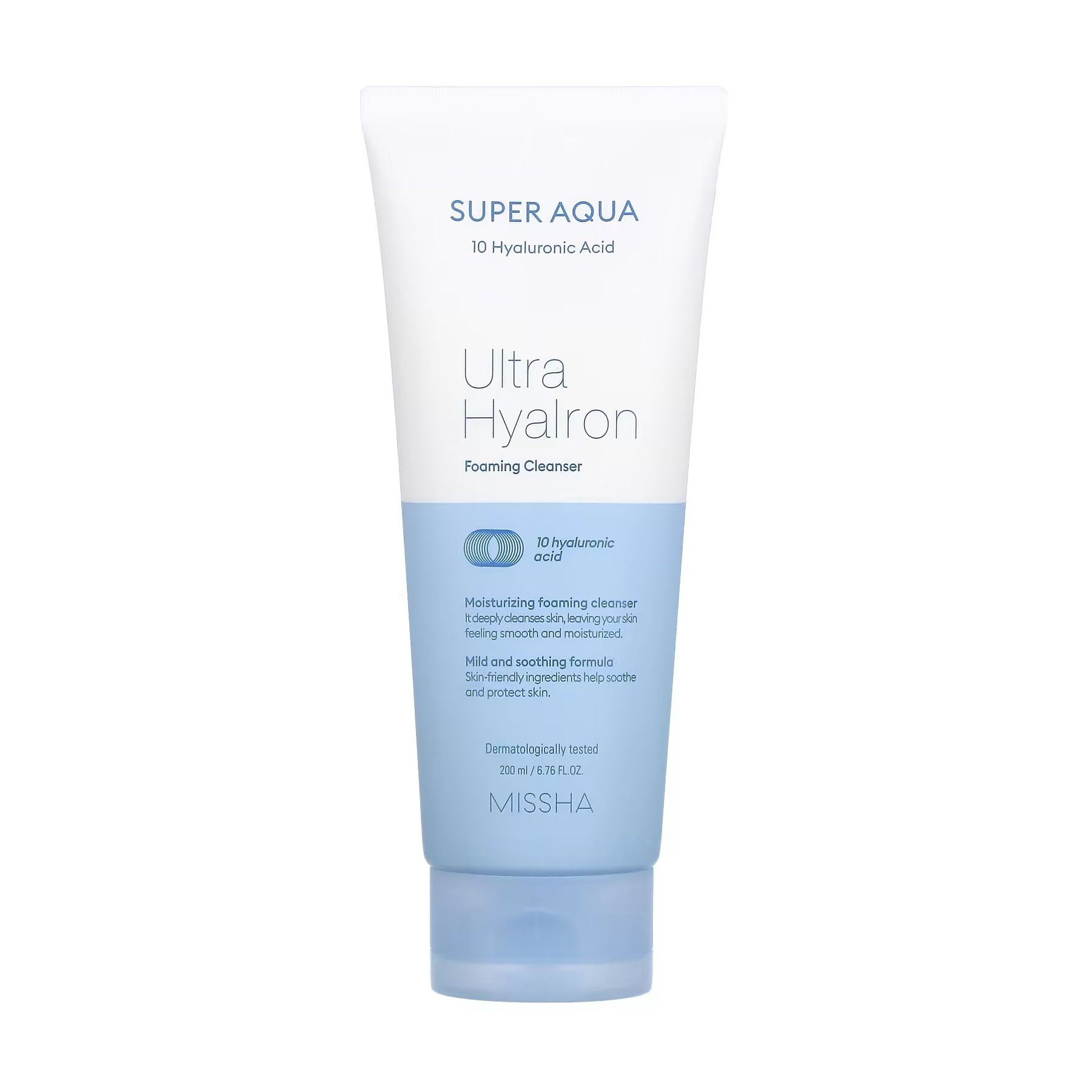 Пінка для вмивання Missha Super Aqua Ultra Hyalron Cleansing Foam, 200 мл