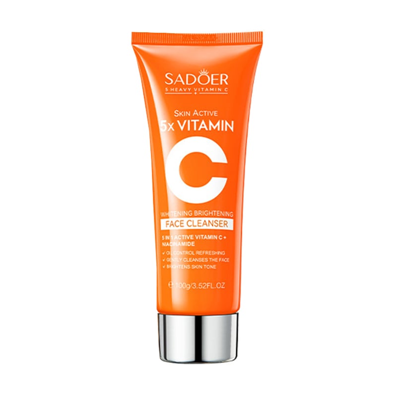 Пінка для вмивання Sadoer 5X Vitamin C Face Cleanser з вітаміном С, 100 г