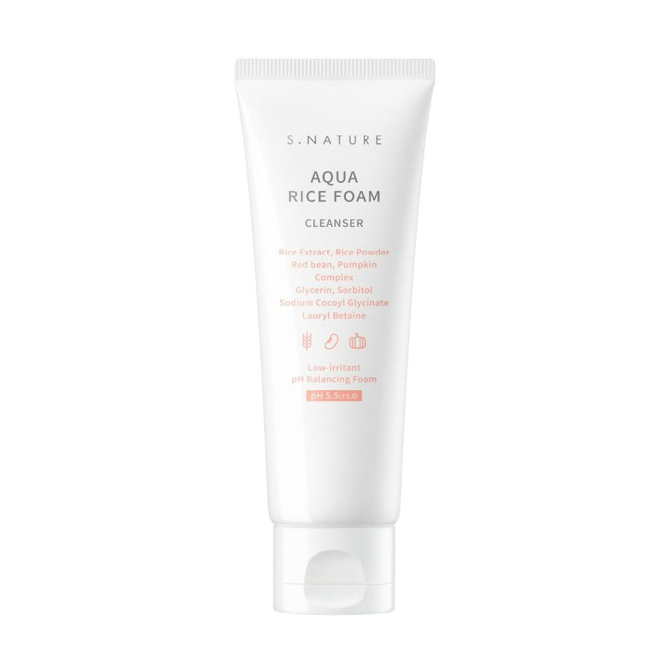 Пінка для вмивання S.Nature Aqua Rice Foam Cleanser, 160 мл