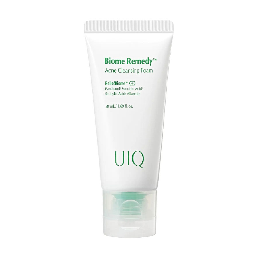 Пінка для вмивання UIQ Biome Remedy Acne Cleansing Foam для проблемної шкіри, 50 мл