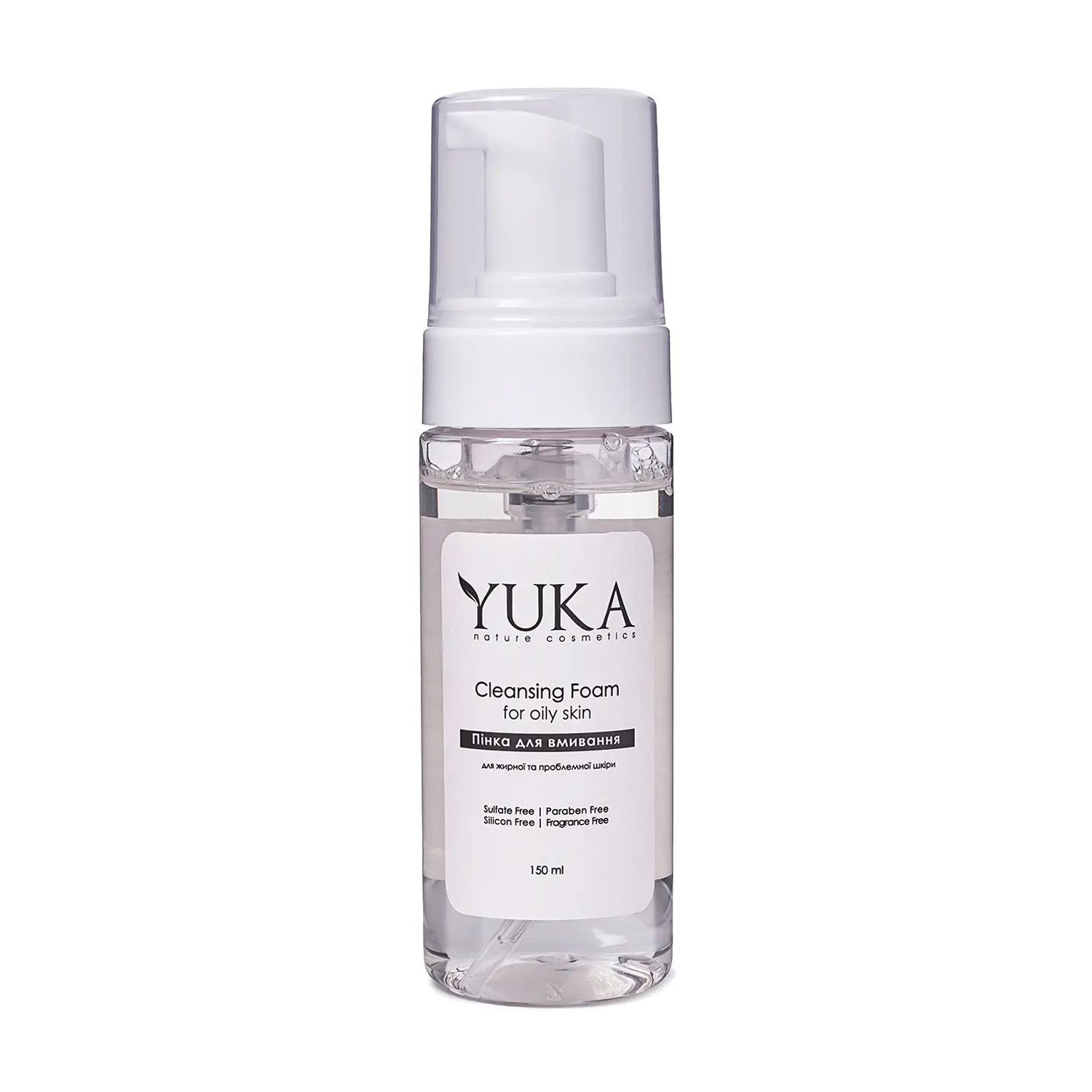 Пінка для вмивання Yuka Cleansing Foam для жирної та проблемної шкіри, з м'ятою та грейпфрутом, 150 мл